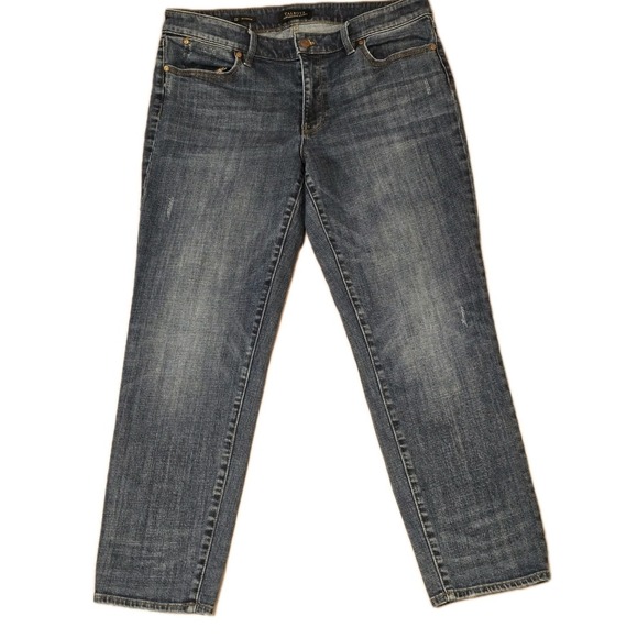 Talbots Denim - Talbots Womens Size 12 Boyfriend Jeans Blue Flawless Five Pocket High Rise NEW